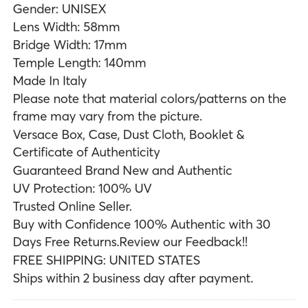 Versace men's sunglasses - Picture 8 of 8